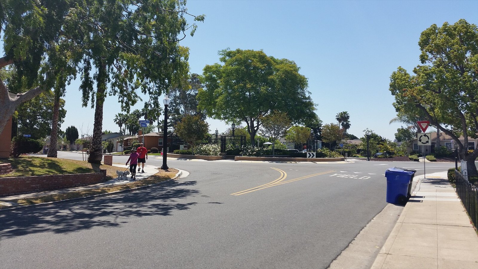 Adams Avenue Traffic Circle in Talmadge, San Diego