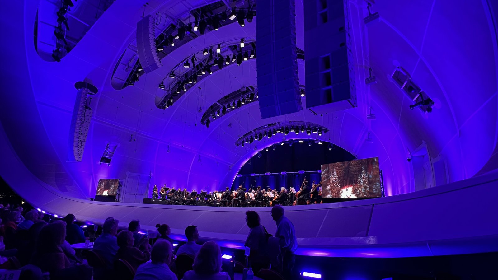 San Diego Symphony preparing to perform at the Rady Shell at Jacobs Park in October 2022