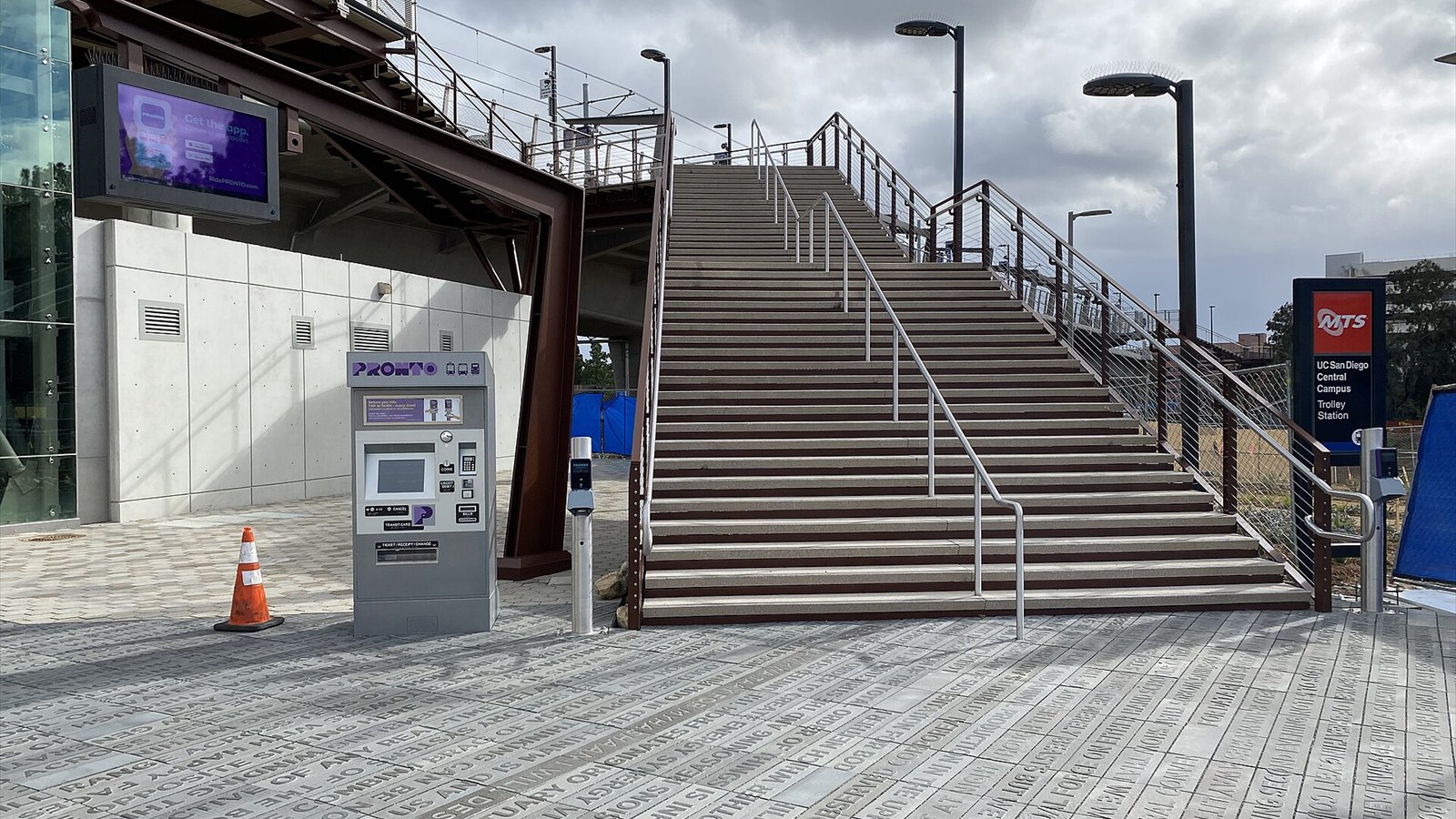 Entrance to UCSD Central Campus Trolley Station